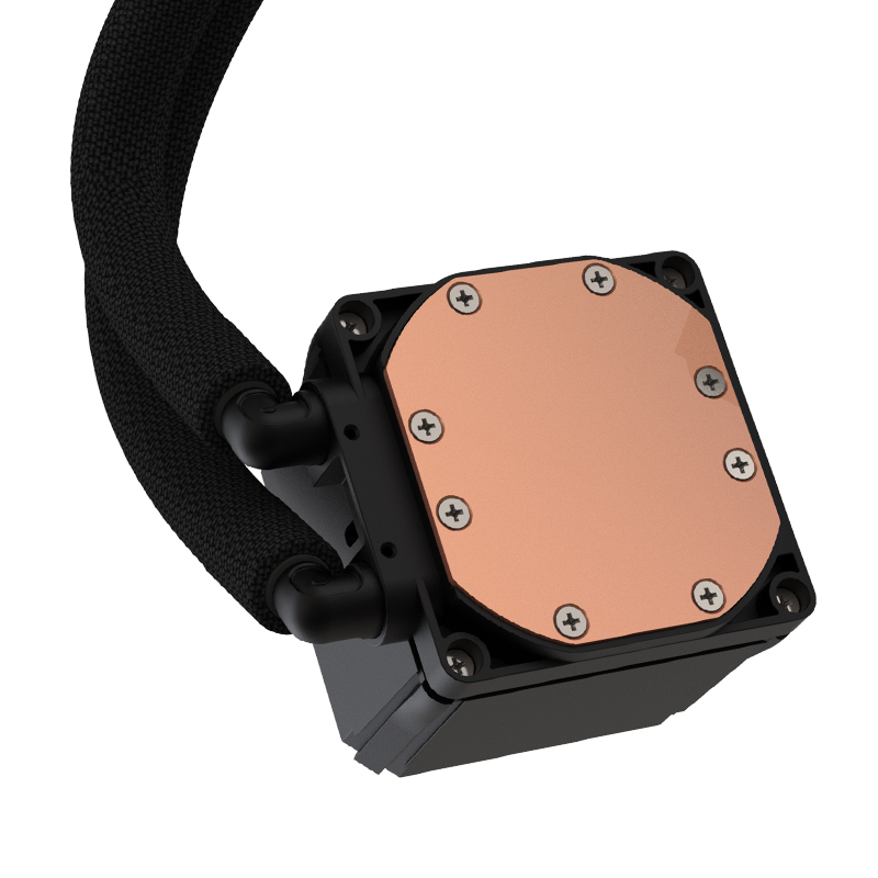 240 White ARGB CPU Liquid Cooler 5V 3PIN CPU Fan Integrated Water Cooling Radiator with Video Playback Water Pump