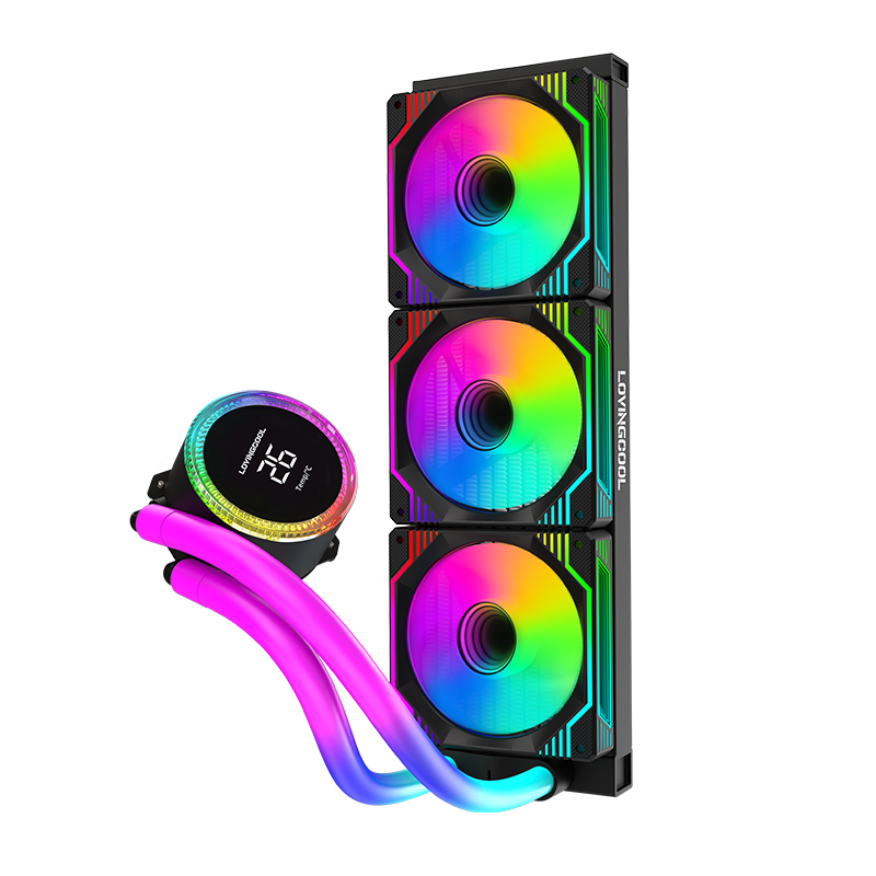 360mm AIO Cpu Cooler Compatible with both Intel and AMD mainstream sockets. LGA1700, LGA1200, AM4, TR4/sTRX4