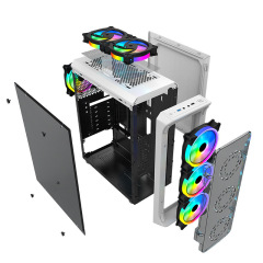 Popular ATX/M-ATX Computer Case & Towers PC Gaming Case For Desktop USB3.0 With Dust Screen