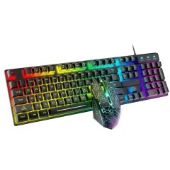 Newly Mechanical T6 Keyboard with USB Interface 108 Keys LED Light Gaming Keyboard