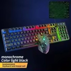 Newly Mechanical T6 Keyboard with USB Interface 108 Keys LED Light Gaming Keyboard