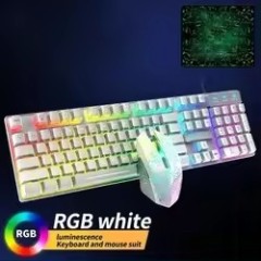 Newly Mechanical T6 Keyboard with USB Interface 108 Keys LED Light Gaming Keyboard