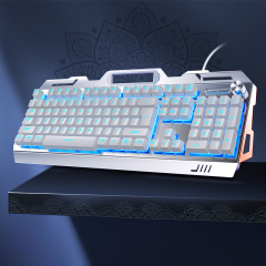 OEM Custom Mechanical Gaming Keyboard RGB keyboard Cyan Axis Keyboard with multi media key