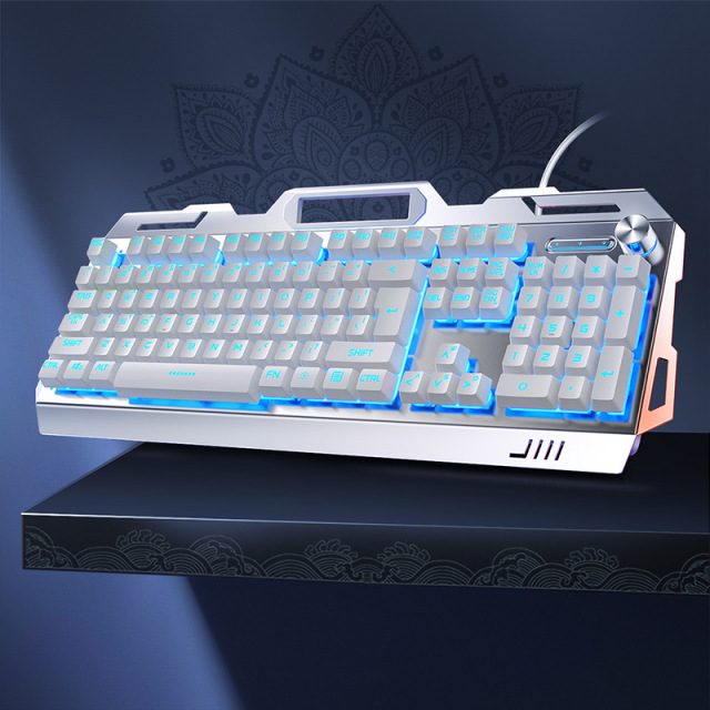 OEM Custom Mechanical Gaming Keyboard RGB keyboard Cyan Axis Keyboard with multi media key