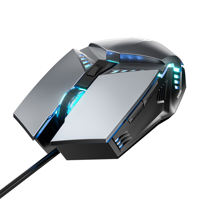 Hot Selling Custom Mech Gaming Mouse 1.8M Cable Long Computer Games USB Desktop Office Computer Games Mouse Gamer
