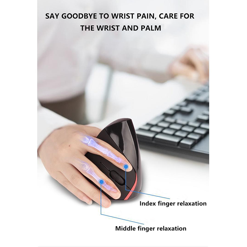 New Design Gaming Mouse 2.4Ghz PC Wireless Ergonomic Mouse Computer Accessories Office Silent For Case Desktop