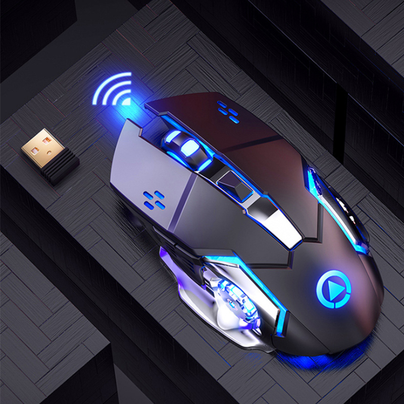 Cheap gaming mouse LED light PC desktop computer universal USB wireless optical LED backlit gaming mouse