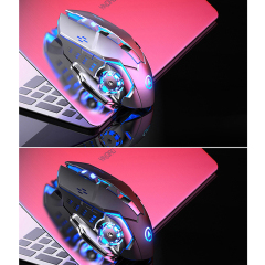 Cheap gaming mouse LED light PC desktop computer universal USB wireless optical LED backlit gaming mouse