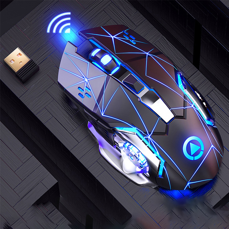 Cheap gaming mouse LED light PC desktop computer universal USB wireless optical LED backlit gaming mouse