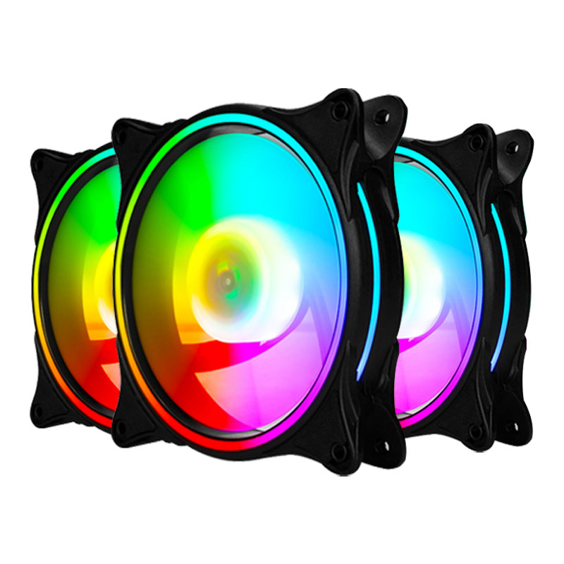 Factory in stock Custom Silent Led PC Case fan RGB Ventilador 120mm rgb fan Computer Fan 120mm cpu cooler for pc case cooling