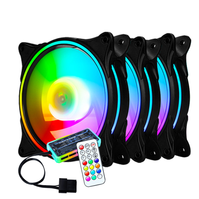Factory in stock Custom Silent Led PC Case fan RGB Ventilador 120mm rgb fan Computer Fan 120mm cpu cooler for pc case cooling