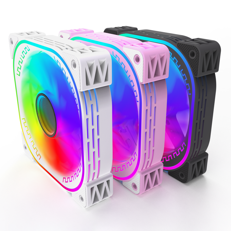 New Style Design Factory OEM RGB Fan 120mm Pc Case ATX Fans & cooling Colorful Computer 12V Gaming CPU Cooler Air ARGB Fan