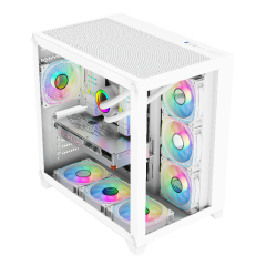 Factory New Product ATX Gaming Cabinet Mid-tower Computer CPU Case Gaming PC Case USB3.0 For Desktop Tempered Glass Panel