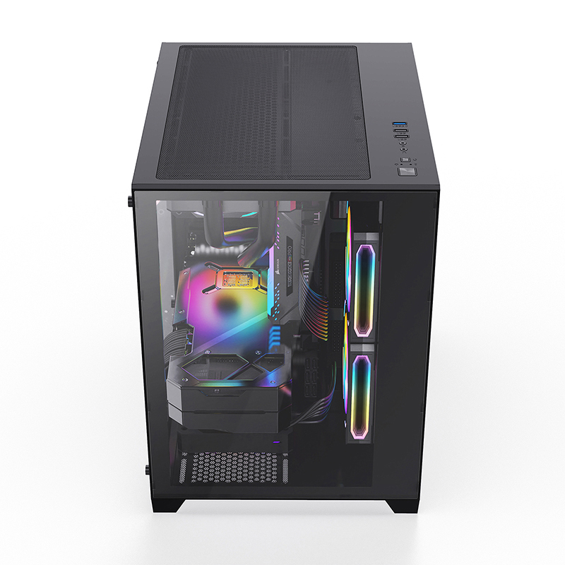 Hot Selling pc Case Gaming pc cabinet gaming computer case ATX M-ATX Towers with 120MM RGB Fan