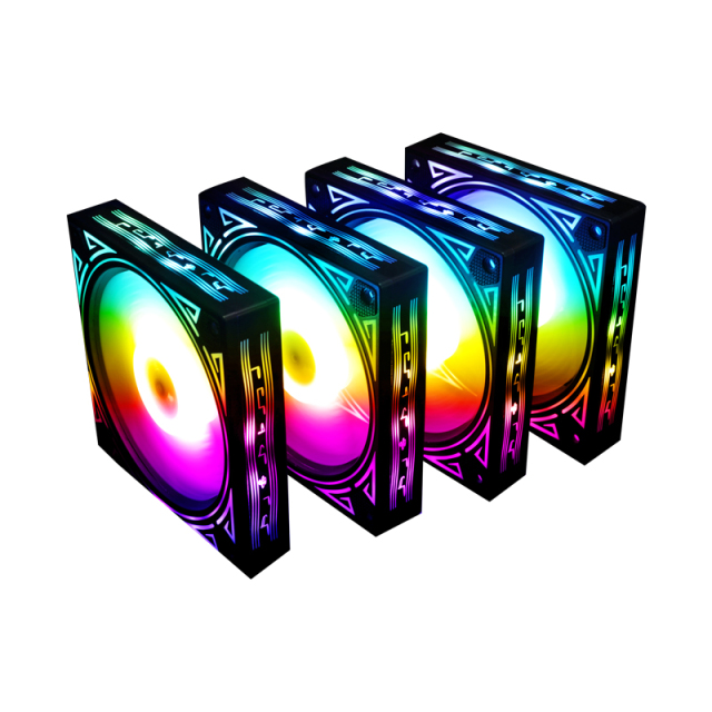 Custom your logo Low MOQ 12V RGB Gaming PC fan Computer Case cooler CPU 120mm rgb fan