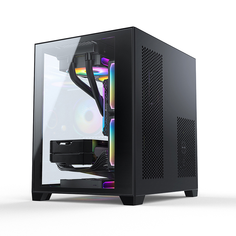 Hot Selling pc Case Gaming pc cabinet gaming computer case ATX M-ATX Towers with 120MM RGB Fan
