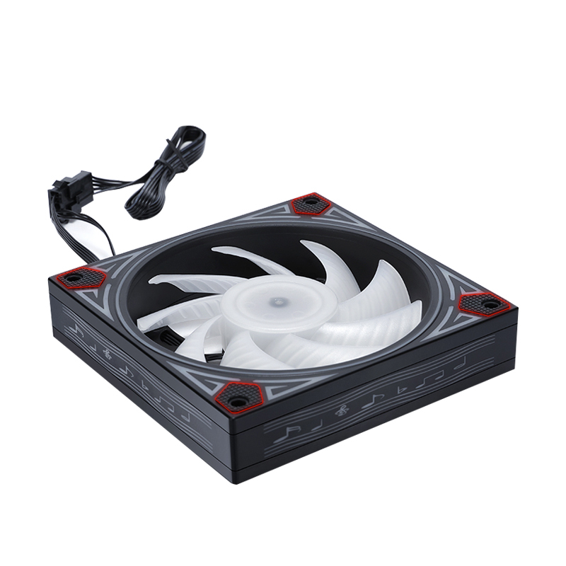 Custom your logo Low MOQ 12V RGB Gaming PC fan Computer Case cooler CPU 120mm rgb fan