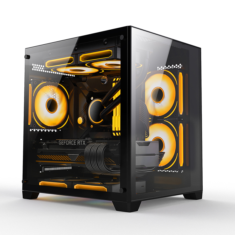 Hot Selling pc Case Gaming pc cabinet gaming computer case ATX M-ATX Towers with 120MM RGB Fan