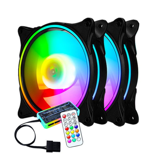 Factory in stock Custom Silent Led PC Case fan RGB Ventilador 120mm rgb fan Computer Fan 120mm cpu cooler for pc case cooling