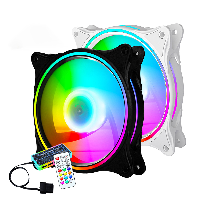 Factory in stock Custom Silent Led PC Case fan RGB Ventilador 120mm rgb ...