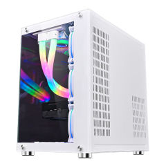 New Custom Logo Mid Tower Computer Casing Wholesales ATX PC Cabinet Gaming Cases Towers with 360mm CPU Water Cooler