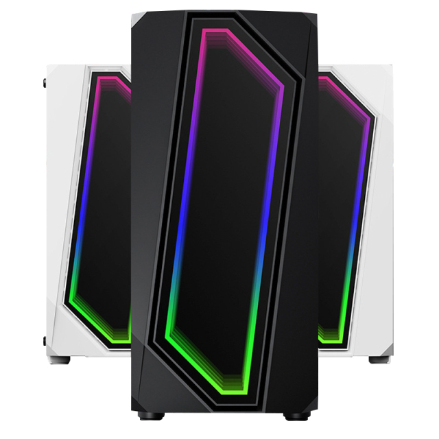 Best Buy PC Case Gaming mit RGB-Lüftern Full Towers Desktop Cover Case Gehäuse aus gehärtetem Glas