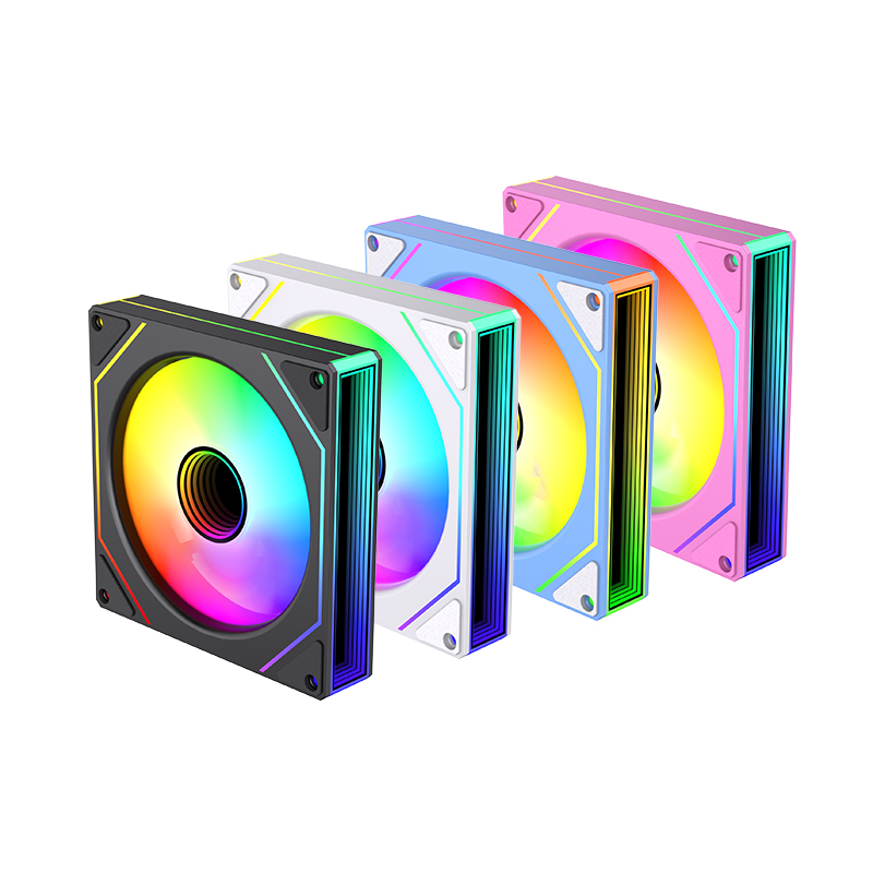 2024 Benutzer definierte ARGB-Gaming-Gehäuse lüfter 120mm RGB-LED-Beleuchtung Effizienter CPU-Kühler PC-Lüfter für PC mit Controller