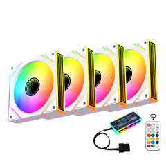 Factory Hpt Sale Silent High Airflow 5V 12V 120mm RGB Computer Case PC Cooling Fan Air Cooler for PC Gaming