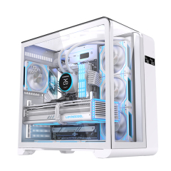 Manufactures OEM/ ODM Custom Mid Tower ATX Gaming PC Case Desktop Computer Cases Cabinet with Temperature Display
