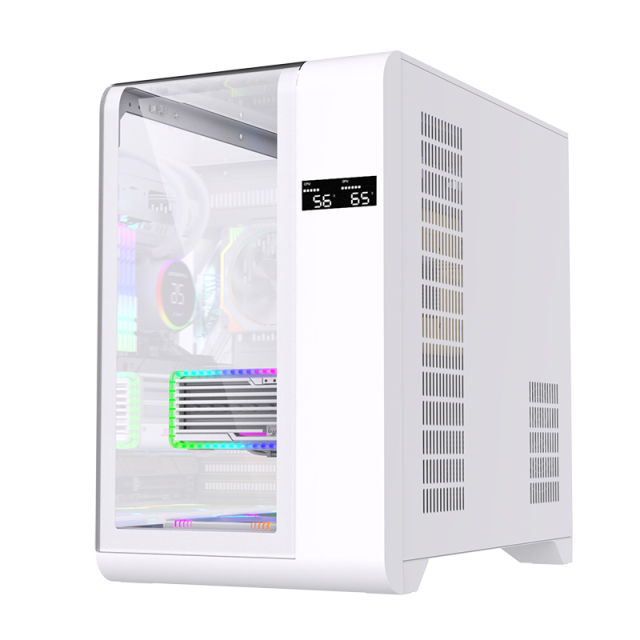 Manufactures OEM/ ODM Custom Mid Tower ATX Gaming PC Case Desktop Computer Cases Cabinet with Temperature Display