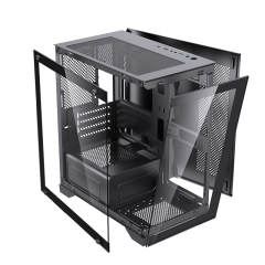 OEM Custom Logo Gaming PC Case RGB Cooler CPU Cabinet Mid Tower MATX ITX Computer Desktop Chassis with PC Fans