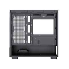 Factory Custom Logo PC Case Gaming Computer Tempered Glass M-ATX Tower PC Case For Desktop with 120mm RGB Fans