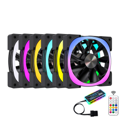 Hot Sale PC Cabinet Cooling Fan Rgb 120mm Pc Case Fan Quiet Air Cooler Computer Fans Cooling Gaming Pc Cooler