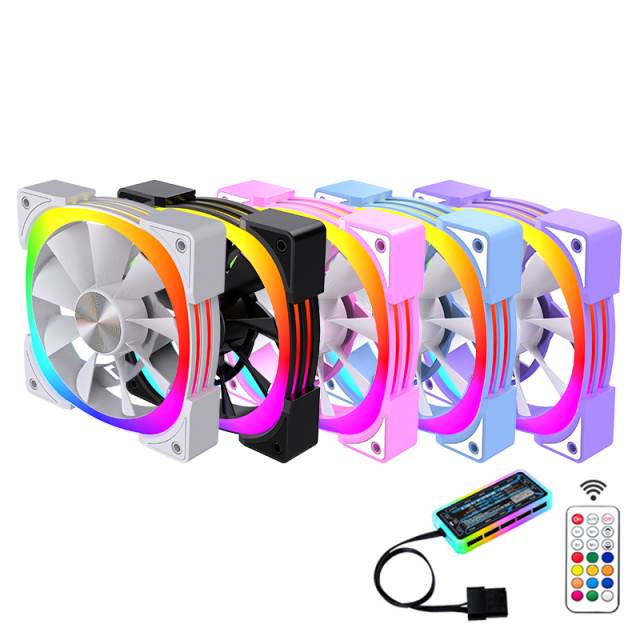 High Quality Factory Direct Sale 4Pin 120mm Cooling Fans for PC ARGB Gaming PC Fan Low Noise Computer Case Fan