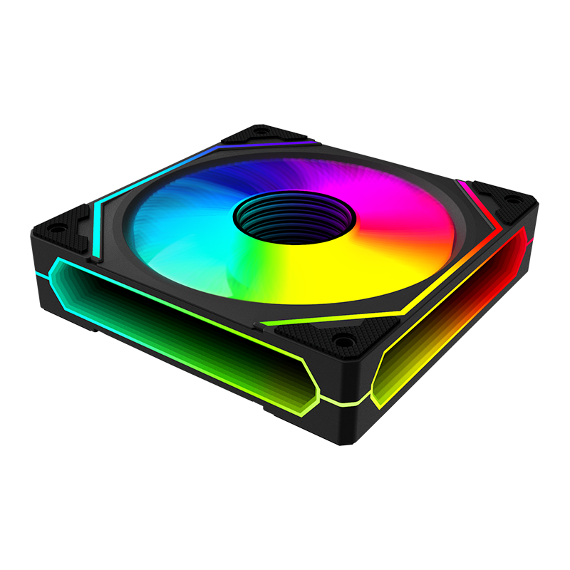 Factory New Design 3 Mirror rgb 120mm Cooling Fan PC Case Gamer Computer 120mm Rgb Fan with 6pin