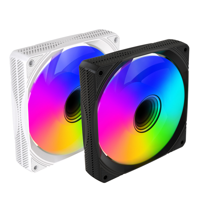 Computer Case Fans High Performance Cooling Low Noise RGB 6-Pin 1200 RPM Hydraulic Bearing RGB fan