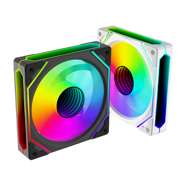 Factory New Design 3 Mirror rgb 120mm Cooling Fan PC Case Gamer Computer 120mm Rgb Fan with 6pin