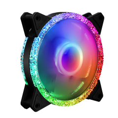 Custom your logo rgb cooling fan pc case rgb led fan 12v 6pin