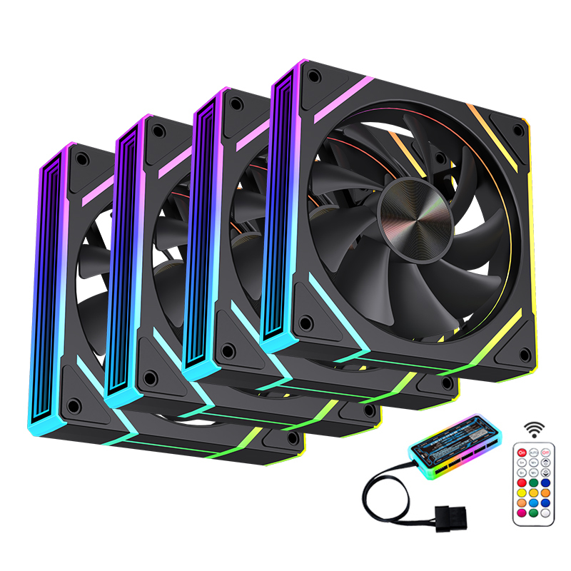 Newly Custom Silent PC Case Fan RGB Ventilador 120mm RGB Computer Fan 120mm Gaming PC Cabinet Cooling Fan