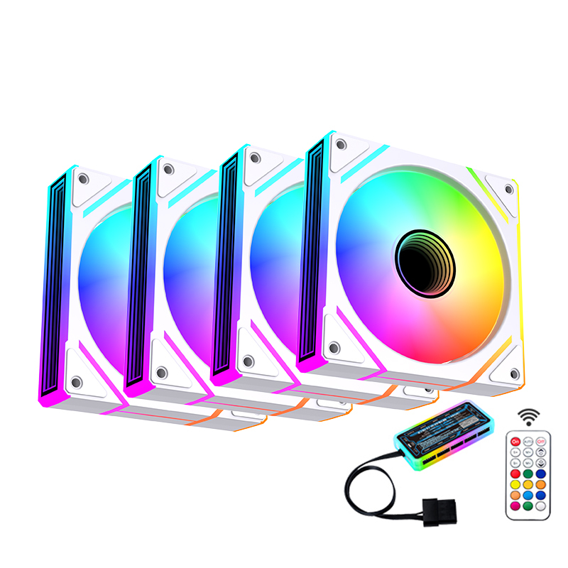 OEM Pc Rgb Fan 120mm Case Fan With Infinite Lighting Factory Supplier Cheap Price Pwm 4pin Computer Cooler Fan