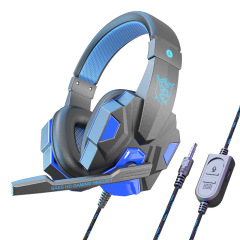 LED Light Stereo Gaming Headphones Headset Bass Surround USB Headband Noise Cancelling Gamer Headset With Mic for Computer PS4 P