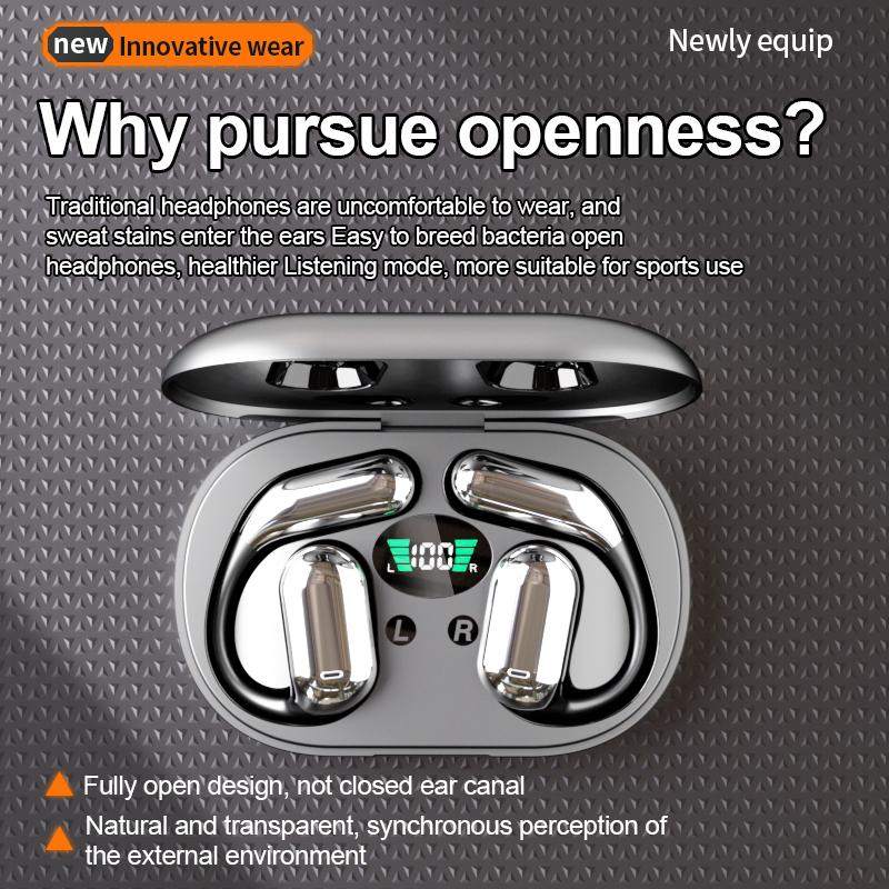 High Quality Earphones YYK-Q16 OWS Open Wireless Ear Hook Sports Earbuds with Noise Cancelling and Panoramic Surround Sound