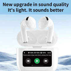 ANC+ENC Multifunctional Touch Screen in Ear 5.4 Bluetooth Earphones A12 Pro Stereo Sound Sport Earbuds