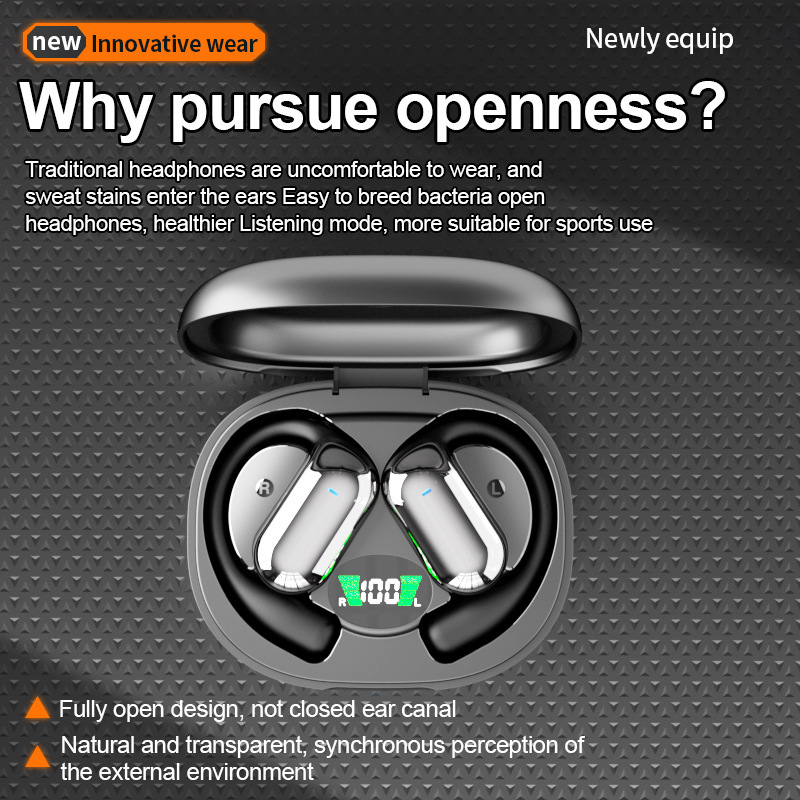 OWS Portable Sports Wireless Earbuds Waterproof Wireless Earhook Earphones Tws Headsets Open Ear Ear-mounted Headphone
