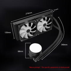 PC Liquid Cooler Computer Fan Liquid Cpu Cooler ARGB Water Cooling Copper &amp; Aluminum 3W Computer Cooling System120 240 360mm RGB