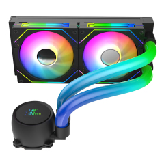 240MM ARGB Liquid CPU Coolers Desktop PC Case Air Volume Water Cooling Fan With Real Time TEMP Display
