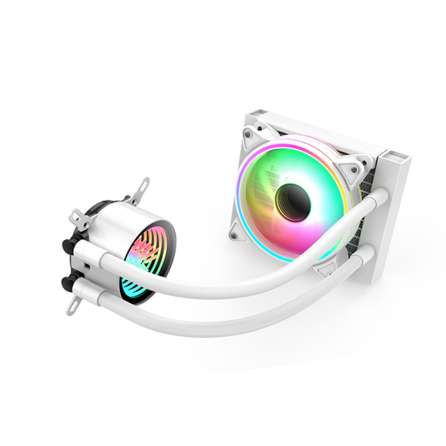 PC CPU Liquid Cooler 120mm 12v(pump)/5v(led) Water Cooling Fan Computer Case ARGB 2300rpm 12v 2.7a 4pin Qfr1212ghe Computer Fan