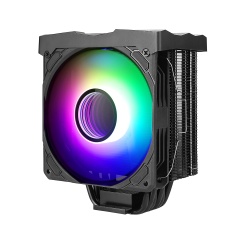 Black Color Gaming Computer Tower ARGB Cpu Cooler Air Cooling 6 Heat Pipes Sync with Motherboard