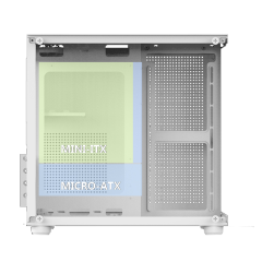 Manufacturer Custom White Micro ATX Computer Case Towers RGB Gamer PC Cabinet Chassis Desktop Casings Gaming PC Case