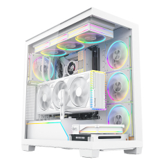 Power Optimization Magnetic Dust Filters, 10+ Fan Slots, PCIe 4.0 Riser & RGB Lighting Control System